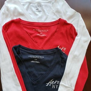 Set of 3 Aeropostale long sleeved shirts
